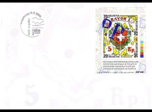 Schweiz Mi.Nr. Block 30 Nat. Briefmarkenausst. NABA 2000, eidgenöss. Briefmarken