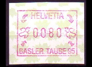 Schweiz ATM Mi.Nr. 6 Briefmarkenausstellung Basler Taube '95 (0080)