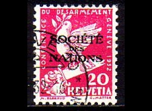Schweiz SDN Mi.Nr. 38 Sondermarke der Schweiz MiNr. 252 mit Aufdruck (20)