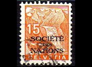 Schweiz SDN Mi.Nr. 44 Freim. der Schweiz MiNr. 273 mit Aufdruck (15)