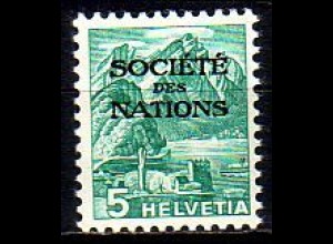 Schweiz SDN Mi.Nr. 48y Freim. der Schweiz MiNr. 298 mit Aufdruck (5)