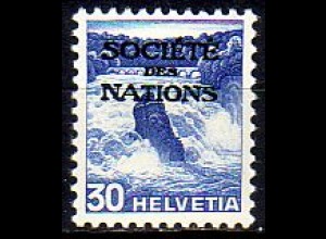 Schweiz SDN Mi.Nr. 53y Freim. der Schweiz MiNr. 303y mit Aufdruck (30)