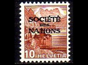 Schweiz SDN Mi.Nr. 68b Freim. der Schweiz MiNr. 363b mit Aufdruck (10)