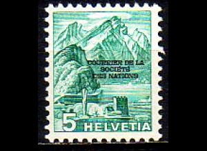 Schweiz SDN Mi.Nr. 71 Freim. der Schweiz MiNr. 298 mit Aufdruck (5)