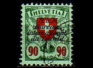Schweiz ILO Mi.Nr. 21x Freim. der Schweiz MiNr. 194x mit Aufdruck (90)