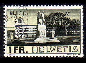 Schweiz ILO Mi.Nr. 52 Sondermarke der Schweiz MiNr. 324 mit Aufdruck (1 Fr)