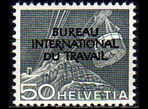 Schweiz ILO Mi.Nr. 91 Freim. der Schweiz MiNr. 538 mit Aufdruck (50)