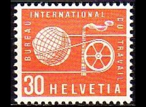 Schweiz ILO Mi.Nr. 101 Weltkugel, Schwungrad mit Treibriemen, Schornstein (30)
