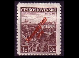 Slowakei Mi.Nr. 18 Freim. Tschechoslowakei MiNr. 355 mit rot.Aufdruck (3 Ks)