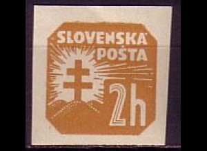 Slowakei Mi.Nr. 54X Zeitungsmarken, ungez., o. Wz. (2 H)