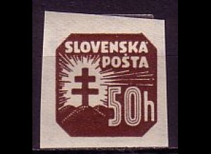 Slowakei Mi.Nr. 64Y Zeitungsmarken, ungez., mit Wz. 1 (50 H)