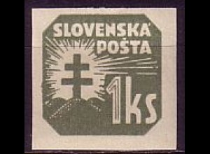 Slowakei Mi.Nr. 65X Zeitungsmarken, ungez., o. Wz. (1 Ks)