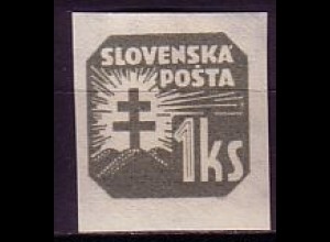 Slowakei Mi.Nr. 65Y Zeitungsmarken, ungez., mit Wz. 1 (1 Ks)