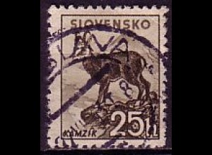 Slowakei Mi.Nr. 74XA Freim. Gemse, Mühlbachtal, Tschirmerspitze, o. Wz. (25 H)
