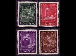 Slowakei Mi.Nr. 98-101 Briefmarkenausstellung Preßburg (Bratislava) (4 Werte)