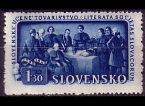 Slowakei Mi.Nr. 107 150 J. Slowakische Gelehrtengesellschaft (1.30 Ks)