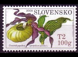 Slowakei Mi.Nr. 590 Umweltschutz, Orchideen, Frauenschuh (T2 100g)