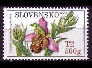 Slowakei Mi.Nr. 591 Umweltschutz, Orchideen, Bienen-Ragwurz (T2 500g)