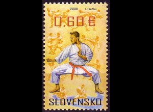 Slowakei Mi.Nr. 611 Kampfsport, Karate (0,60)