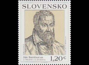 Slowakei Mi.Nr. 672 Johannes Sambucus, Philologe und Arzt (1,20)