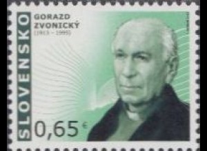 Slowakei Mi.Nr. 713 100.Geb.Gorazd Zvonický (0,65)