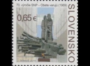 Slowakei Mi.Nr. 741 70.Jahrestag Slowakischer Nationalaufstand, Denkmal (0,65)