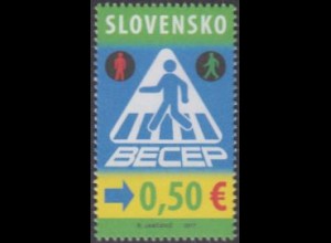 Slowakei MiNr. 832 Sicherheit im Straßenverkehr (0,50)