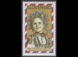 Slowakei MiNr. 856 100.J.tag d.Unabhängigkeit d.Tschechoslowakei, Mädchen (1,90)