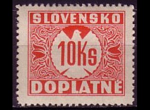 Slowakei Portomarke Mi.Nr. 11 Ziffernzeichnung ohne Wz. (10Ks)