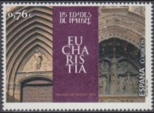 Spanien Mi.Nr. 4885 Ausstellg.The Ages of Man-Eucharistie, Kirchenportale (0,76)