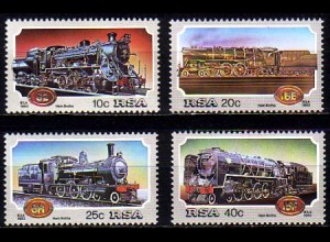 Südafrika Mi.Nr. 630-33 Dampflokomotiven (4 Werte)