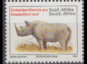 Südafrika Mi.Nr. 896IA Freim. Bedohte Tiere, Nashorn (-)