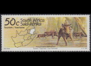 Südafrika Mi.Nr. 949 Tourismus, Warzenschwein, Karte Transvaal (50)