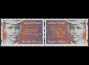 Südafrika Mi.Nr. Zdr.1086-87 100Jahre Nationalhymne, Enoch Sontonga