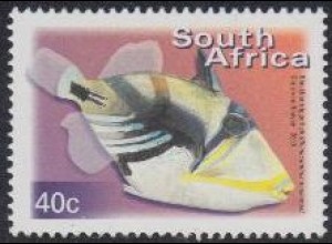 Südafrika Mi.Nr. 1289A Freim. Fauna und Flora, Drückerfisch (40)