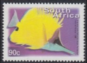 Südafrika Mi.Nr. 1294A Freim. Fauna und Flora, Maskenpinzettfisch (90)