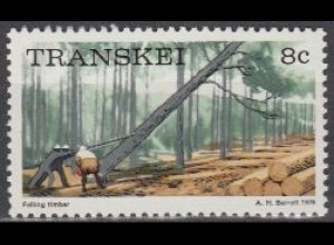 Südafrika - Transkei Mi.Nr. 8Cy Freim. Baumfäller (8)