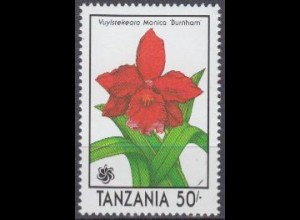 Tansania Mi.Nr. 707 Int. Gartenbauausstellung EXPO '90, Orchideen (50)