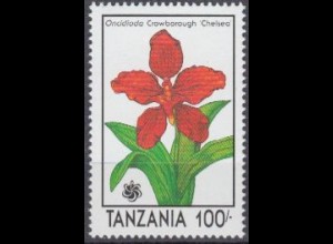 Tansania Mi.Nr. 709 Int. Gartenbauausstellung EXPO '90, Orchideen (100)