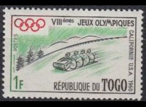 Togo Mi.Nr. 278 Olympia 1960 Squaw Valley, Vierbob (1)