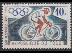 Togo Mi.Nr. 279 Olympia 1960 Rom, Radfahren (10)