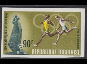 Togo Mi.Nr. 666B Olympia 1968 Mexiko, Laufen (90)