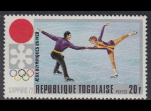 Togo Mi.Nr. 890A Olympia 1972 Sapporo, Eiskunstlauf (20)