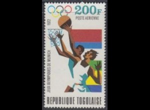 Togo Mi.Nr. 934A Olympia 1972 München, Basketball (200)