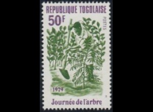 Togo Mi.Nr. 1366A Tag des Baumes, Pflanzen eines Bäumchens (50)