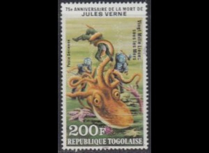 Togo Mi.Nr. 1461A Jules Verne, 20000 Meilen unterm Meer (200)