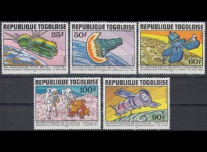 Togo Mi.Nr. 1577-81A Jahrestage der Raumfahrt (5 Werte)
