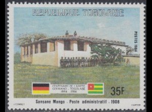 Togo Mi.Nr. 1682 100J. dt.-togol.Freundschaft, Verwaltungsgebäude Sansané (35)