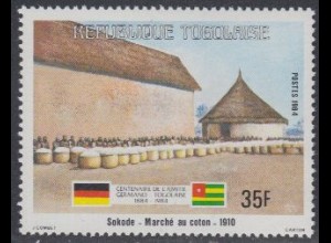 Togo Mi.Nr. 1684 100J. dt.-togol.Freundschaft, Baumwollmarkt Sokode (35)