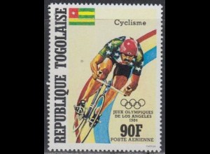 Togo Mi.Nr. 1747 Olympia 1984 Los Angeles, Radfahren (90)